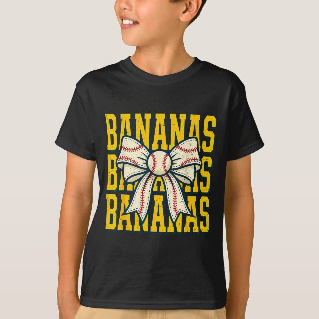 Bananknoppsband Frukt Kvinnor Flickor Barn T Shirt (Framsida)
