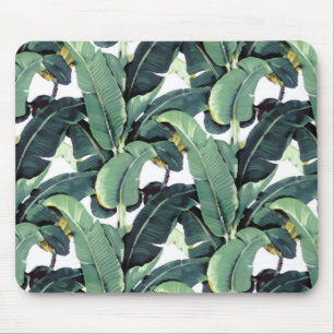 Bananlöv gömma i handflatan tropiska Mousepad Musmatta