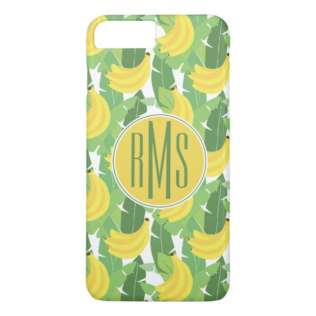 Bananlöv och Monogram för fruktmönster | Case-Mate iPhone Skal (Baksida)