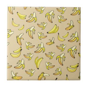 Bananmönster Kakelplatta