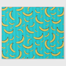 Bananmönstrad presentpapper