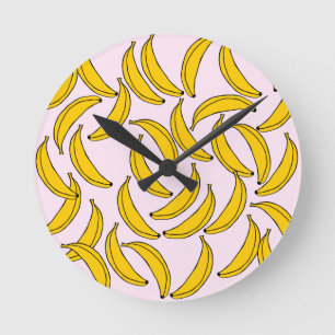 Bananmuskler Rund Klocka