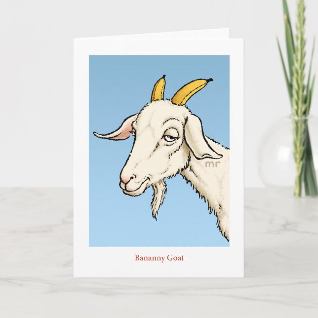 Bananny Goat Card Kort (Framsida)