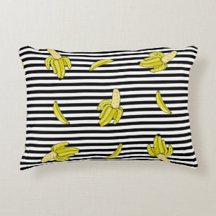 Bananplåster i tecknad: retro stil. prydnadskudde