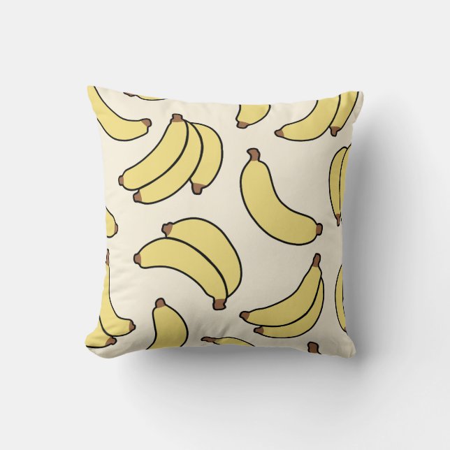 Bananskparad Gul Smör Kudde (Framsida)
