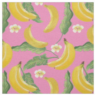 Bananvävnader rosa tyg