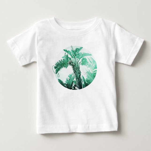 Bananväxten grönt löv t shirt (Framsida)