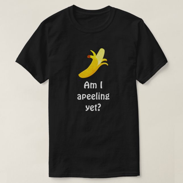 Bananvitshumor - förmiddag mig Apeeling ännu? Tröja (Design framsida)