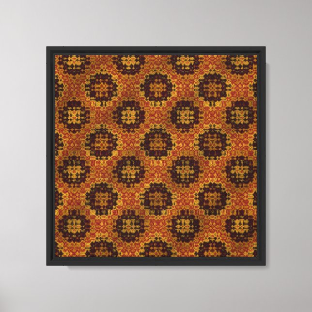 Banarasi Saree-mönster  Canvastryck (Framsida)