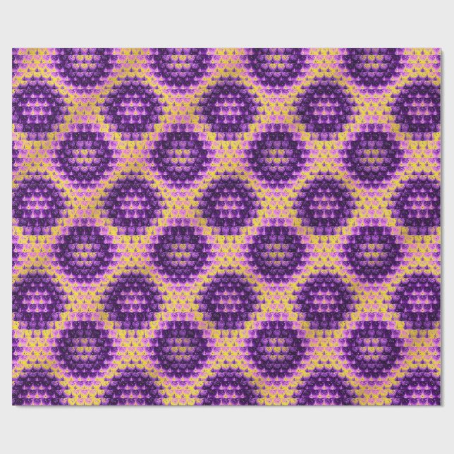 Banarasi Saree Mönsterdesign  Presentpapper (Platt)