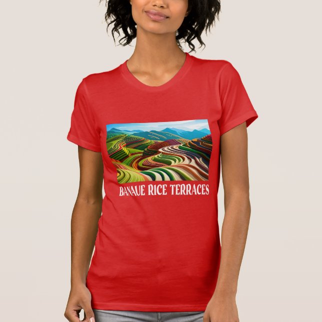 Banaue Ris Tarraces, Banaue, Ifugao, Filipino T- T Shirt (Framsida)
