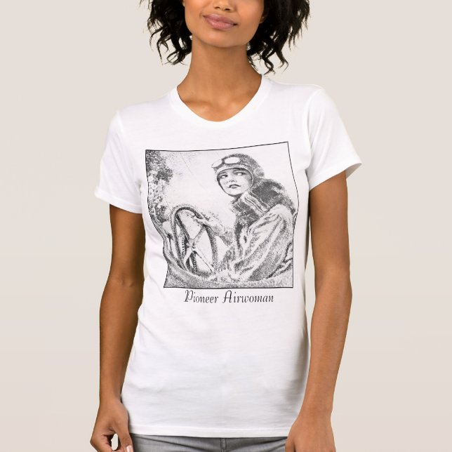 Banbrytande Airwoman T Shirt (Framsida)