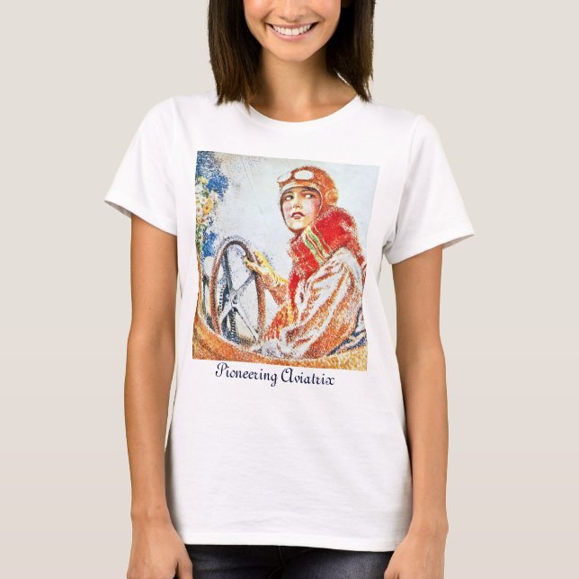 Banbrytande Aviatrix Tee Shirt (Framsida)