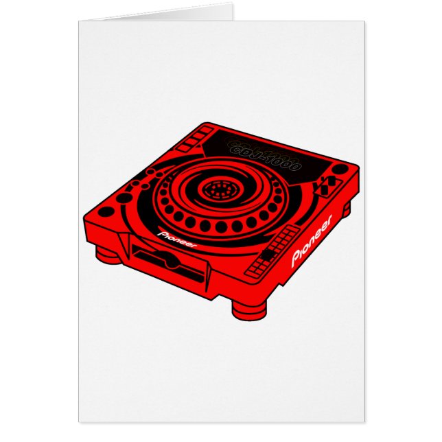 Banbrytande CDJ 1000 Hälsningskort (Framsidan)