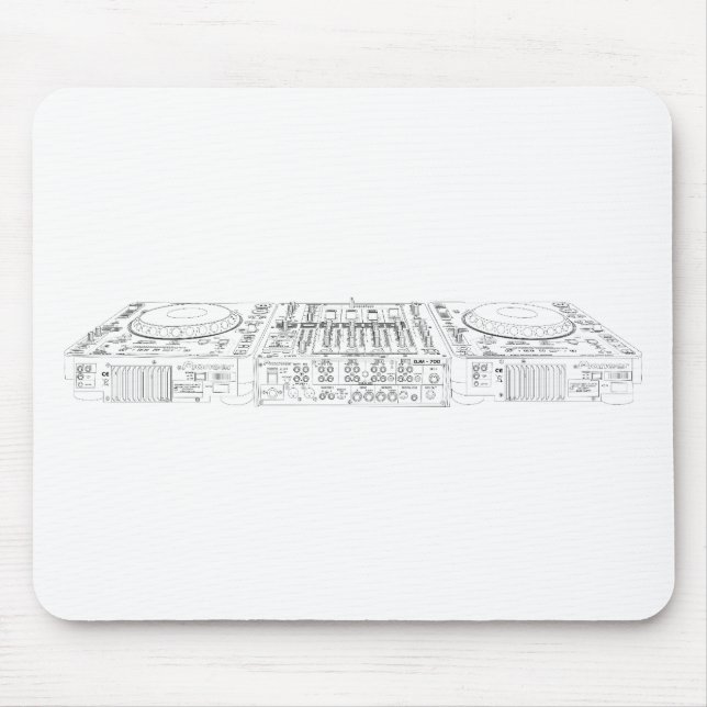 Banbrytande CDJ-1000 ställer in - diskjockeyn för Musmatta (Framsidan)