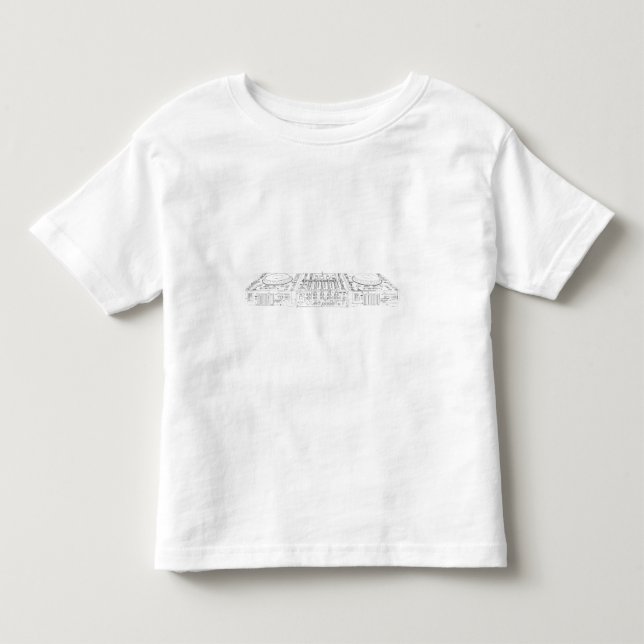 Banbrytande CDJ-1000 ställer in - diskjockeyn för Tee Shirt (Framsida)