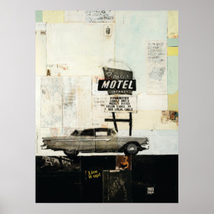 Banbrytande motelltryck poster
