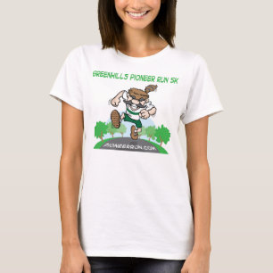 Banbrytande springa 5K - kvinna kapacitetstyg T Shirt