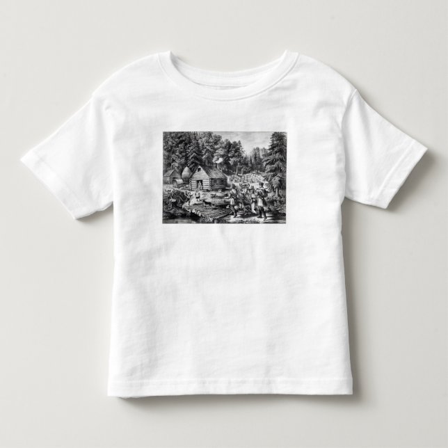 Banbrytare hem på den westerna gränsen tee (Framsida)