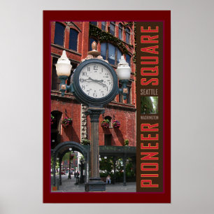 Banbrytaren kvadrerar Ta tid påTrycket Poster