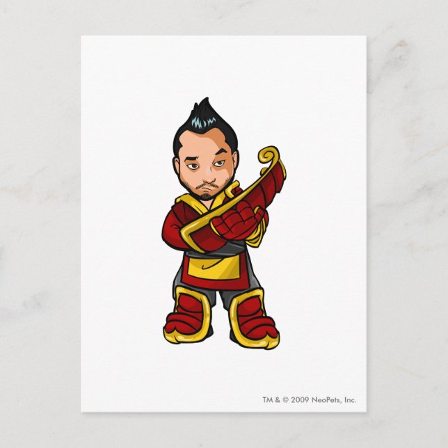 Bancha Ninja Shenkuu bemannar spelare Vykort (Framsida)