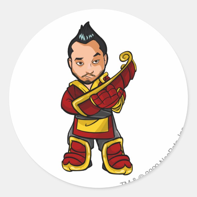 Bancha Ninja Shenkuu Personalspelare Runt Klistermärke (Framsida)