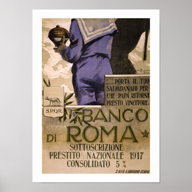Banco di Roma (vit) Poster (Framsidan)