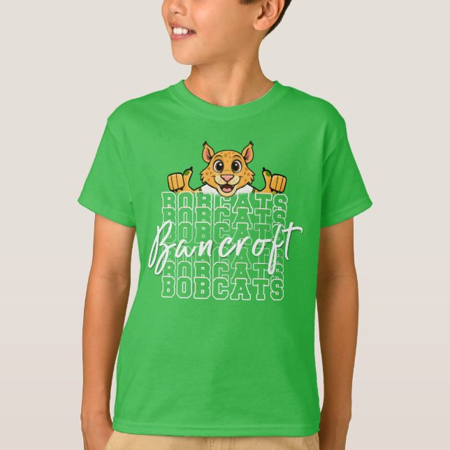 Bancroft Bobcat Bright Grönt T-Shirt (Framsida)