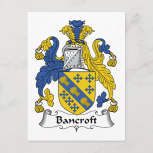Bancroft Family Crest Vykort