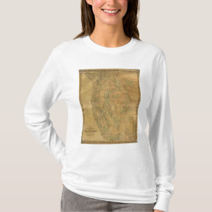 Bancrofts karta av den Stillahavs- stater T-shirt