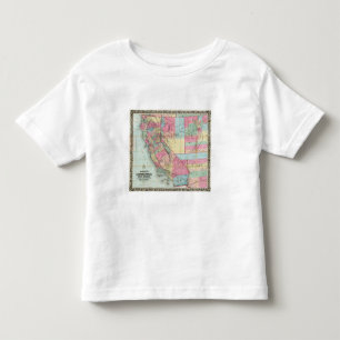 Bancrofts karta av Kalifornien, Nevada T Shirt