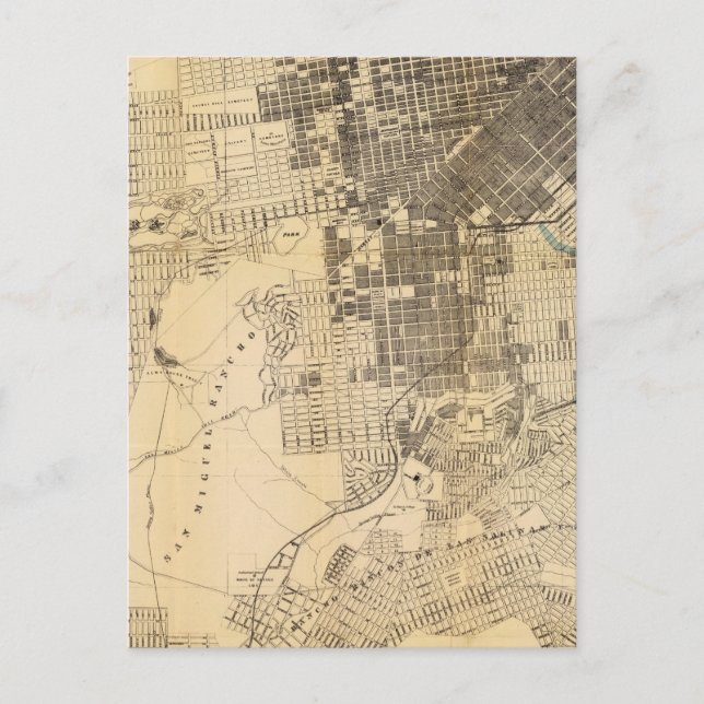 Bancrofts officiell Guide Karta i San Francisco Vykort (Framsida)