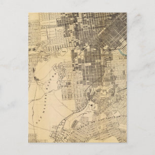 Bancrofts officiell Guide Karta i San Francisco Vykort