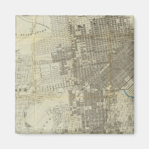 Bancrofts Officiell San Francisco City Karta Magnet