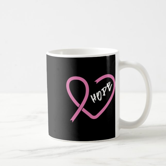 Band 1 för bröstcancerbekämpning kaffemugg (Höger)