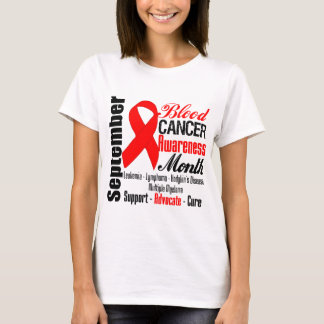 Band 2 för månad för blodcancermedvetenhet t-shirt