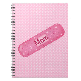 Band-aid mom soft pink Anteckningsbok