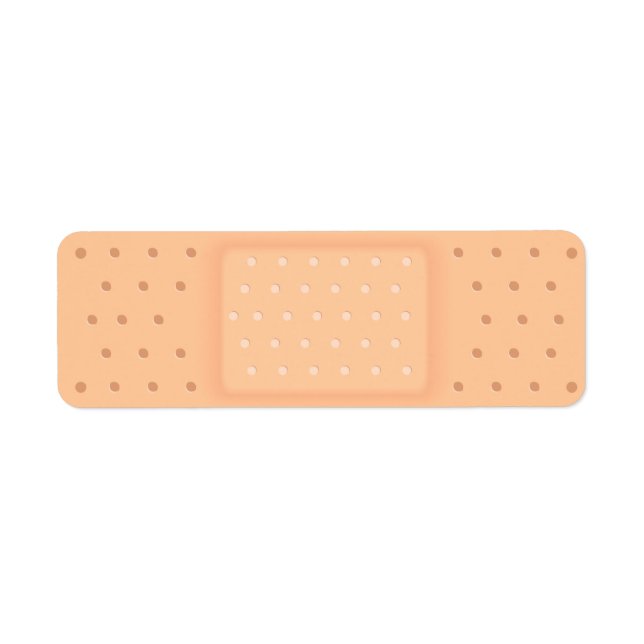 Band Aid Returadress Etikett (Framsidan)