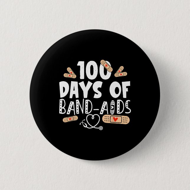 Band-aids - Skolsjuksköterskor 100 dagar Knapp (Framsida)