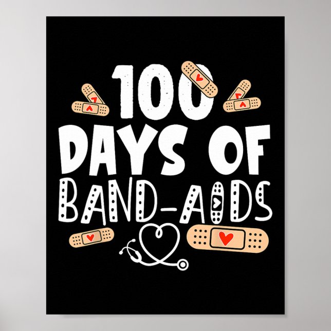 Band-aids - Skolsjuksköterskor 100 dagar Poster (Framsidan)