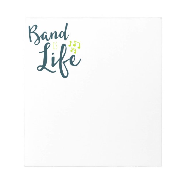 Band är Life Marching Band Gift Anteckningsblock (Framsida)