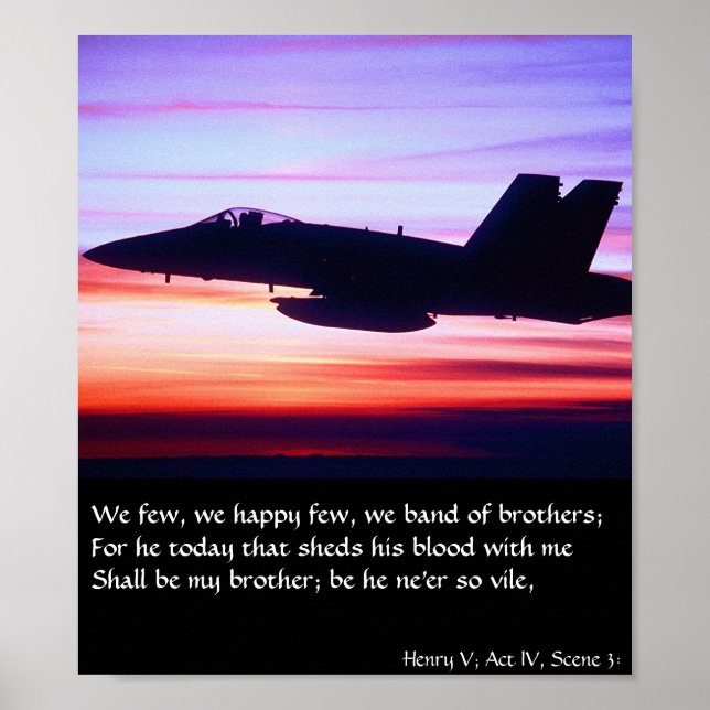 Band av bröder - F-18 Poster (Framsidan)