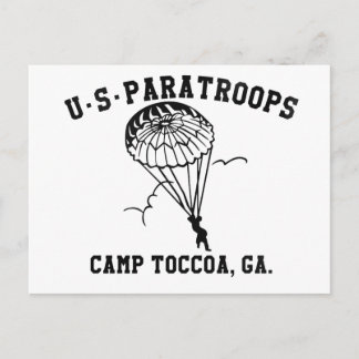Band av Brothers Currahee US Paratrooper Toccoa Vykort