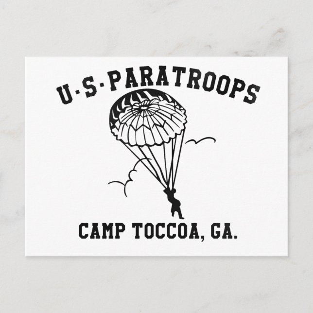 Band av Brothers Currahee US Paratrooper Toccoa Vykort (Framsida)