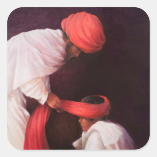 Band av en Turban 2010 Fyrkantigt Klistermärke