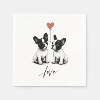 Band av hjärtat pappersservett