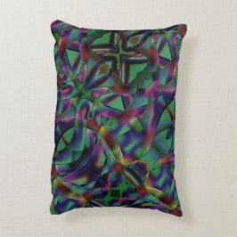 Band av mörkare, färgstarka prydnadskudde