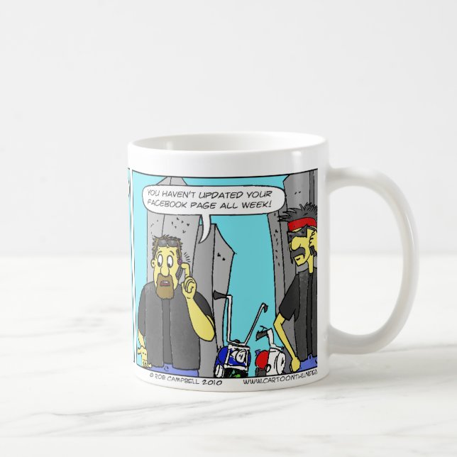 Band biker kaffemugg (Höger)