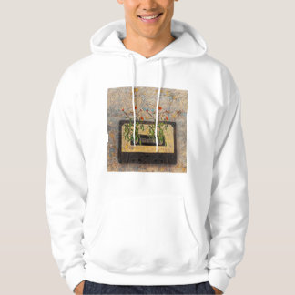 band, blommor, hoodie