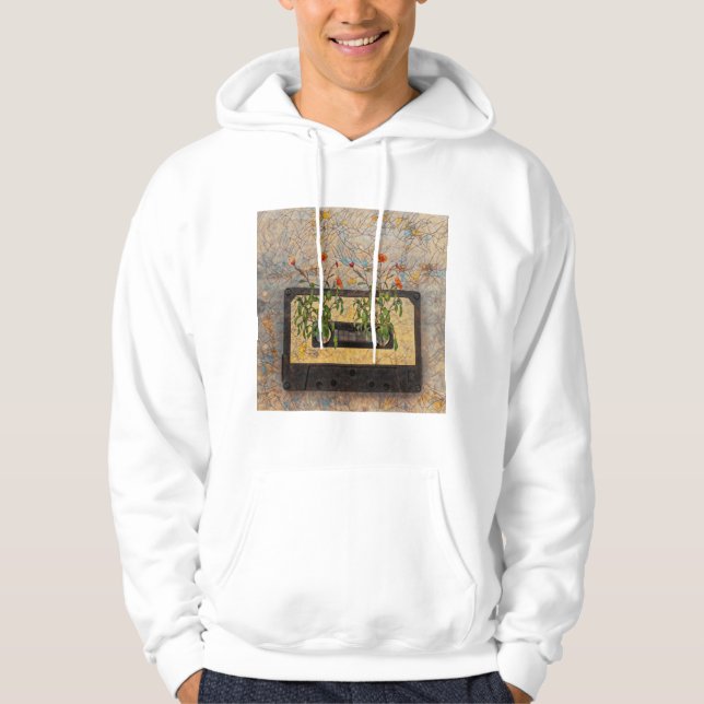 band, blommor, hoodie (Framsida)